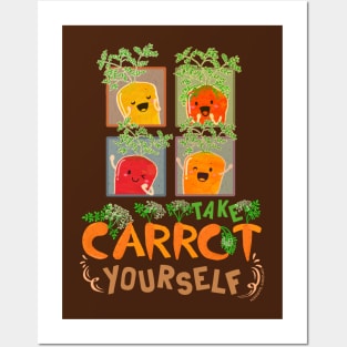 Take Carrot Yourself - Punny Garden Posters and Art